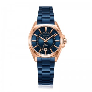 Alexandre Christie AC 8688 Rosegold Blue Lady LDBURBU